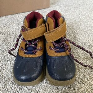 Kids' Brown and Navy Boots